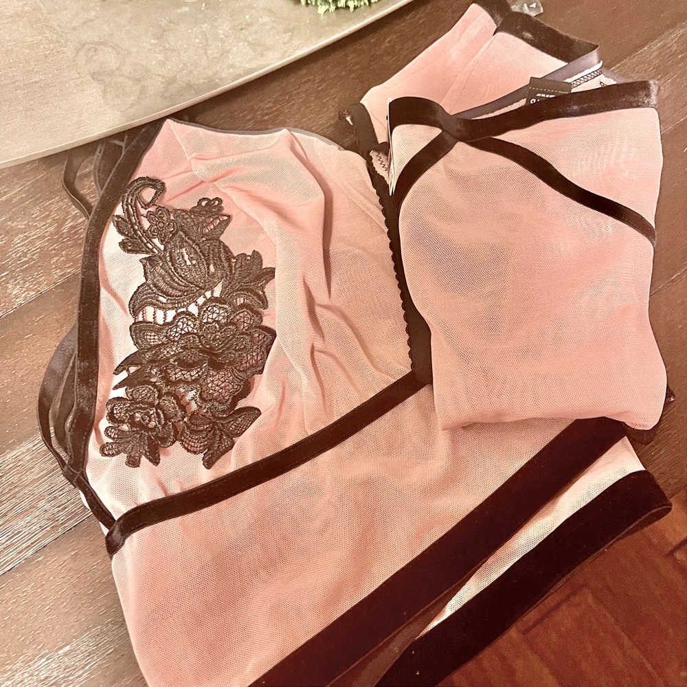 New Torrid never used pink 3X bra 4X Briefs tags